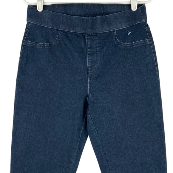 Karen Scott Women's Blue Pull-on Stretch Skinny Denim Jeans Size Small Mid Rise - Picture 3 of 10